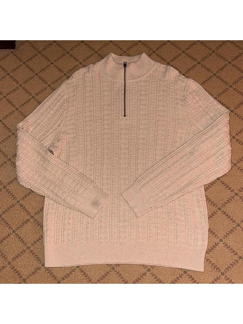 J. Crew cable knit zip sweater NWOT XL